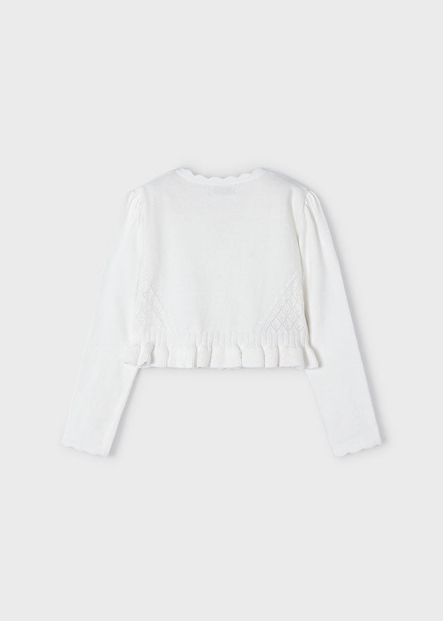 White Knit Cardigan