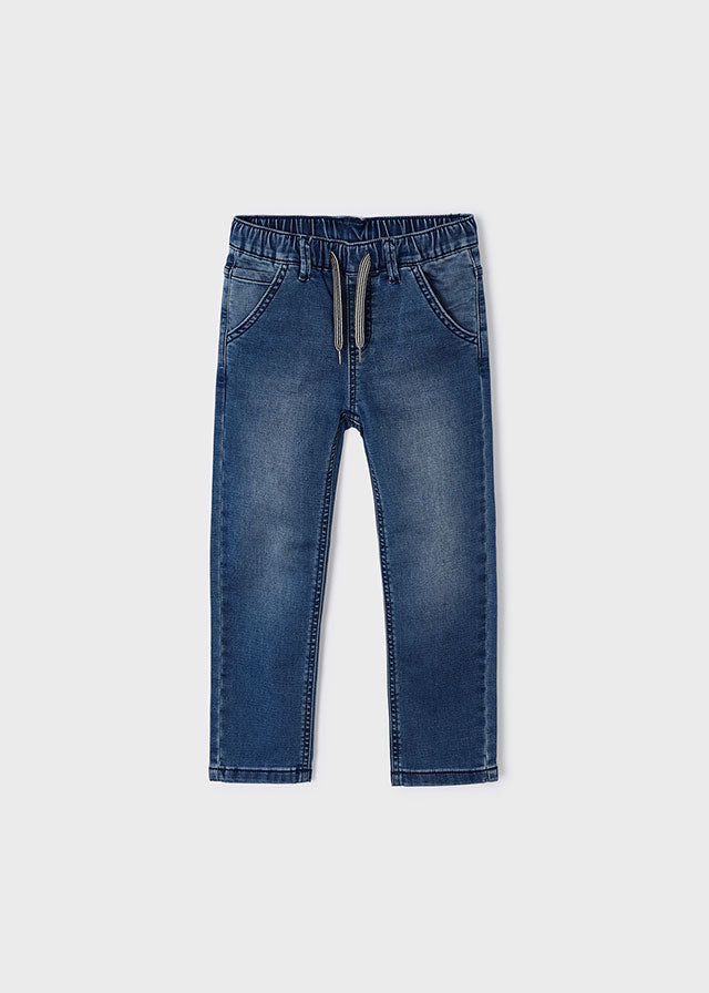 Denim Jogger Pants