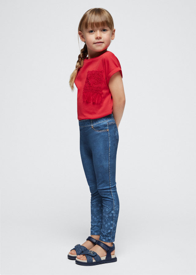 Floral Jean Leggings