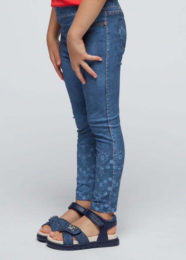 Floral Jean Leggings