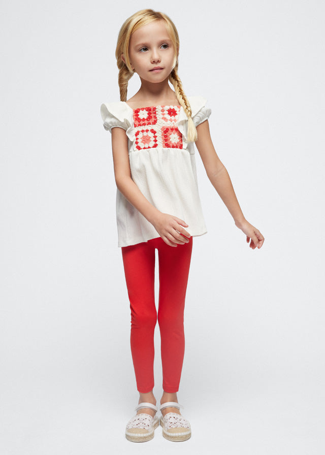Folk Flair Top and Leggings Set