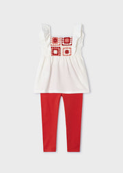 Folk Flair Top and Leggings Set