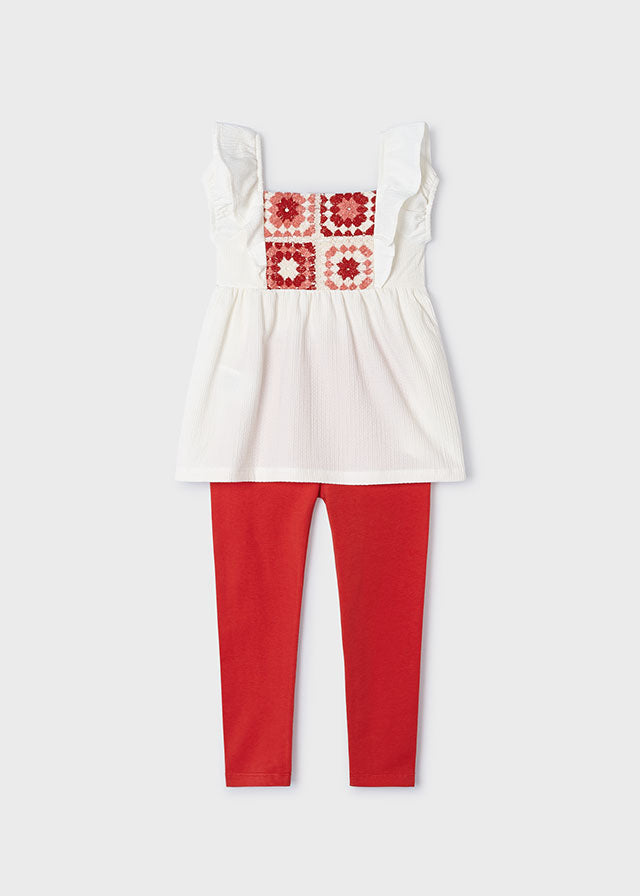 Folk Flair Top and Leggings Set