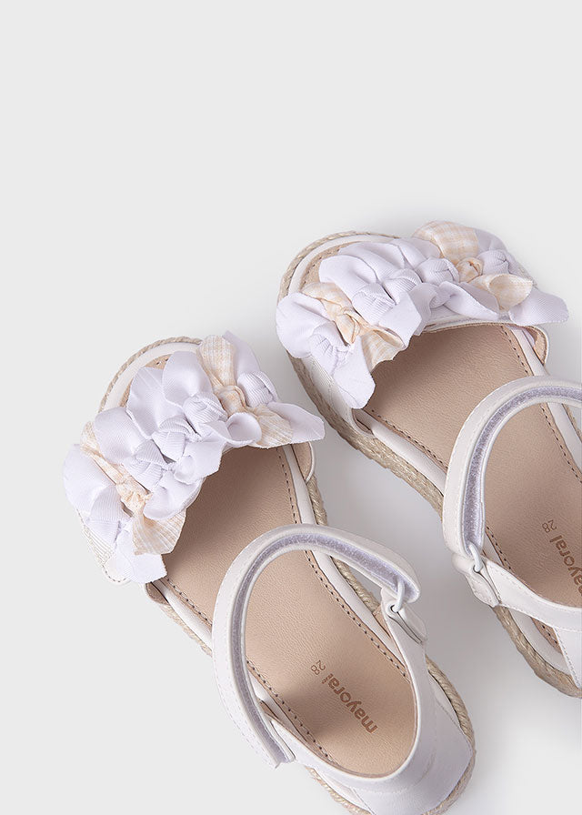 Jute Bow Platform Sandals