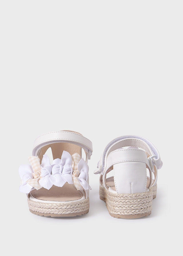 Jute Bow Platform Sandals