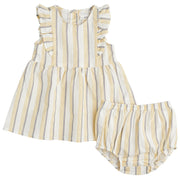 Yellow Peplum 2pc Set