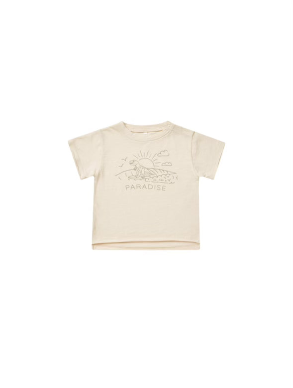 Paradise Raw Edge Tee