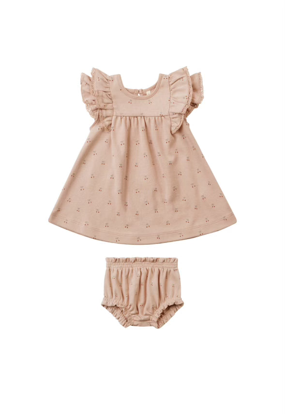 Cherries Flutter Dress