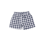 Gingham Navy Shorts