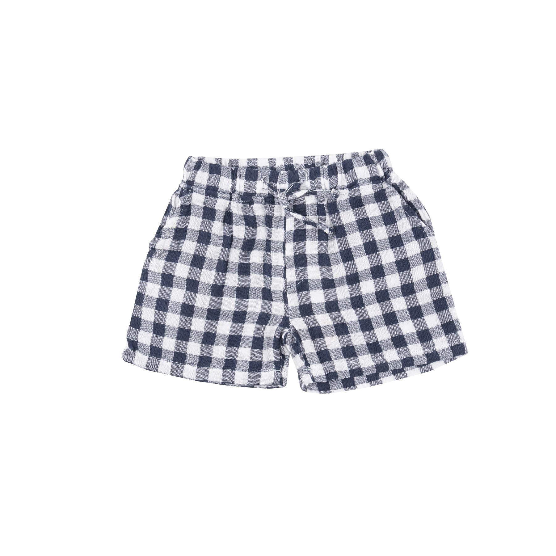 Gingham Navy Shorts