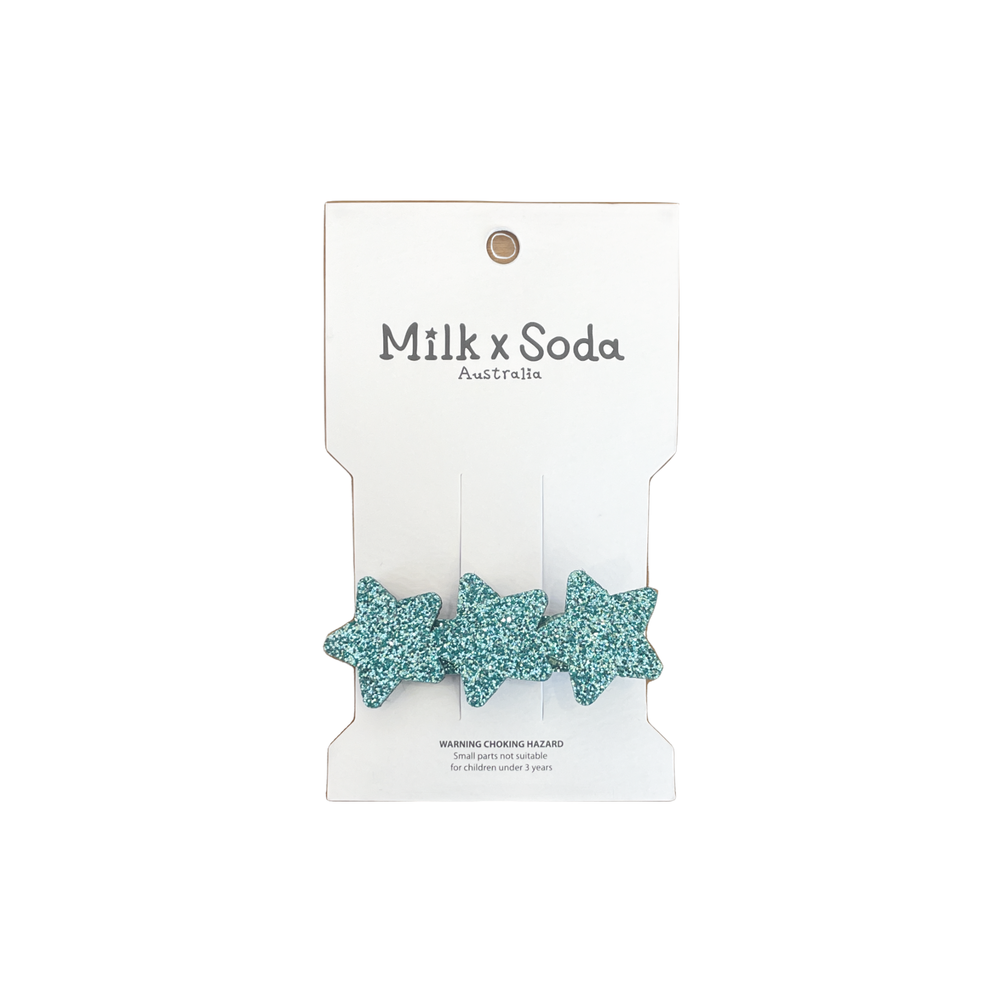 Triple Glitter Star Hair Clip
