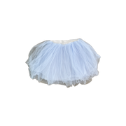 Tulle Tutu Skirt with Silver Glitter Waistband