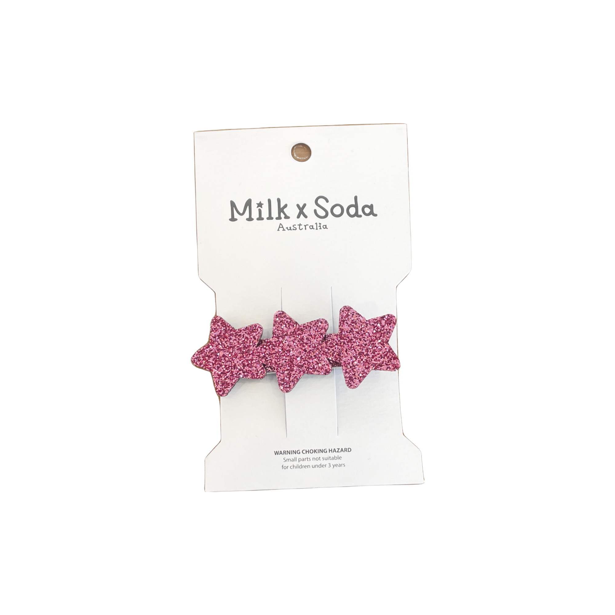 Triple Glitter Star Hair Clip