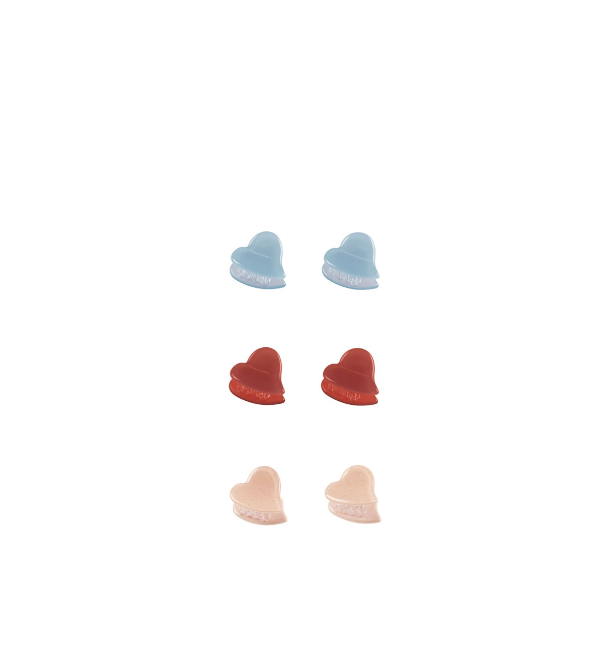 Heart mini clips