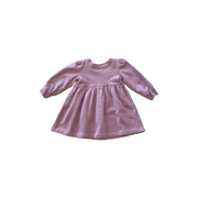 L/S Plum Crewneck Fleece Dress