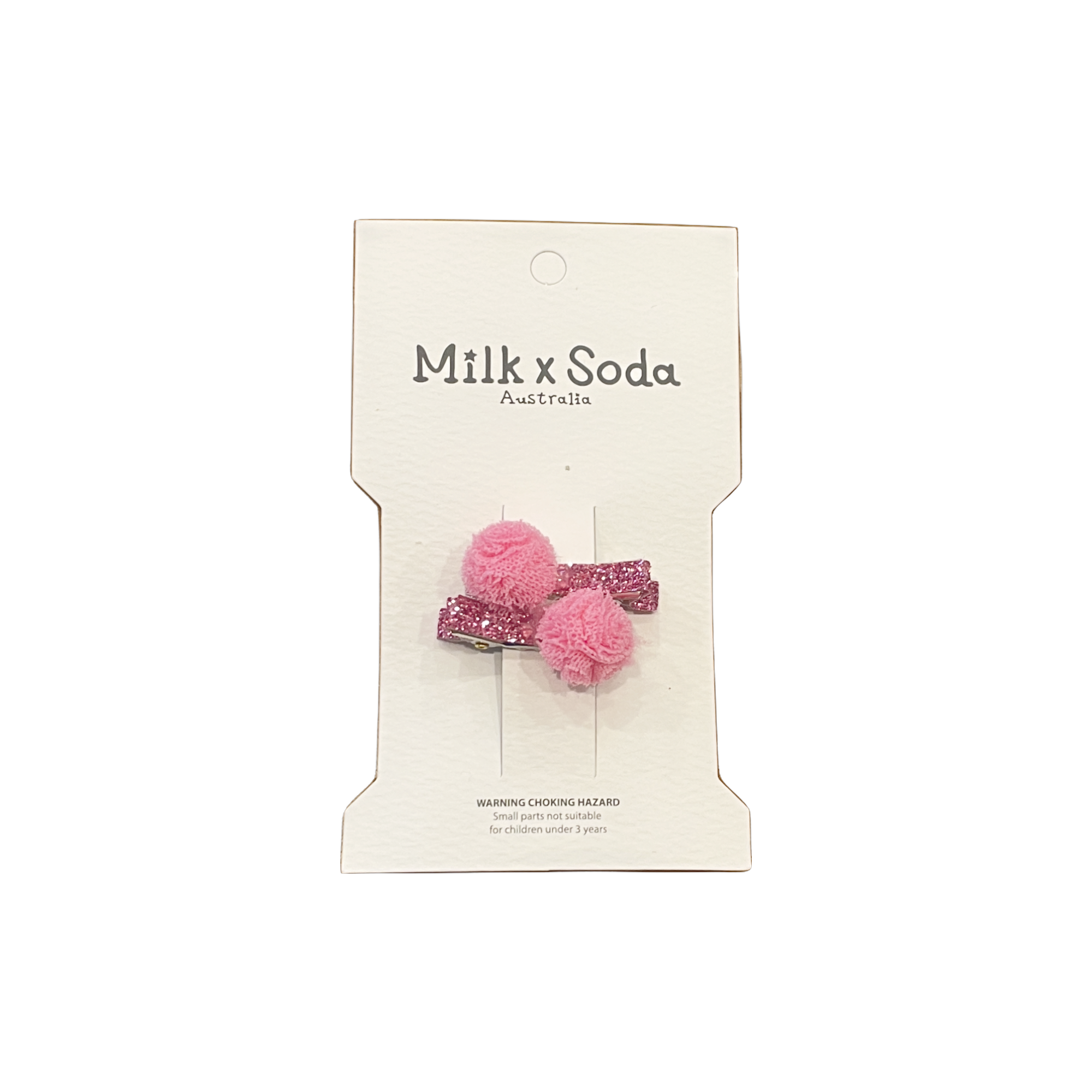 Mini Pom Pom Hair Clip