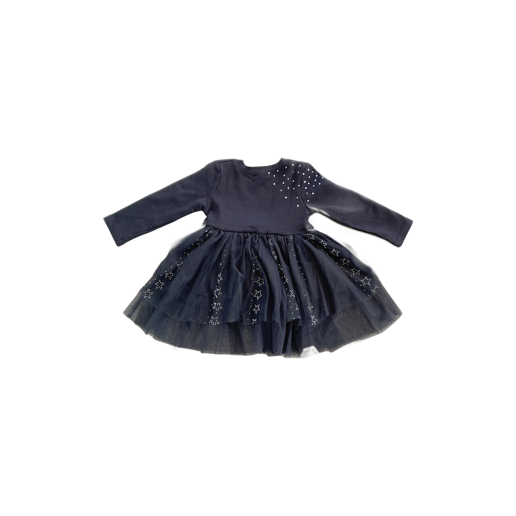 L/S Star Rhinestone Dress
