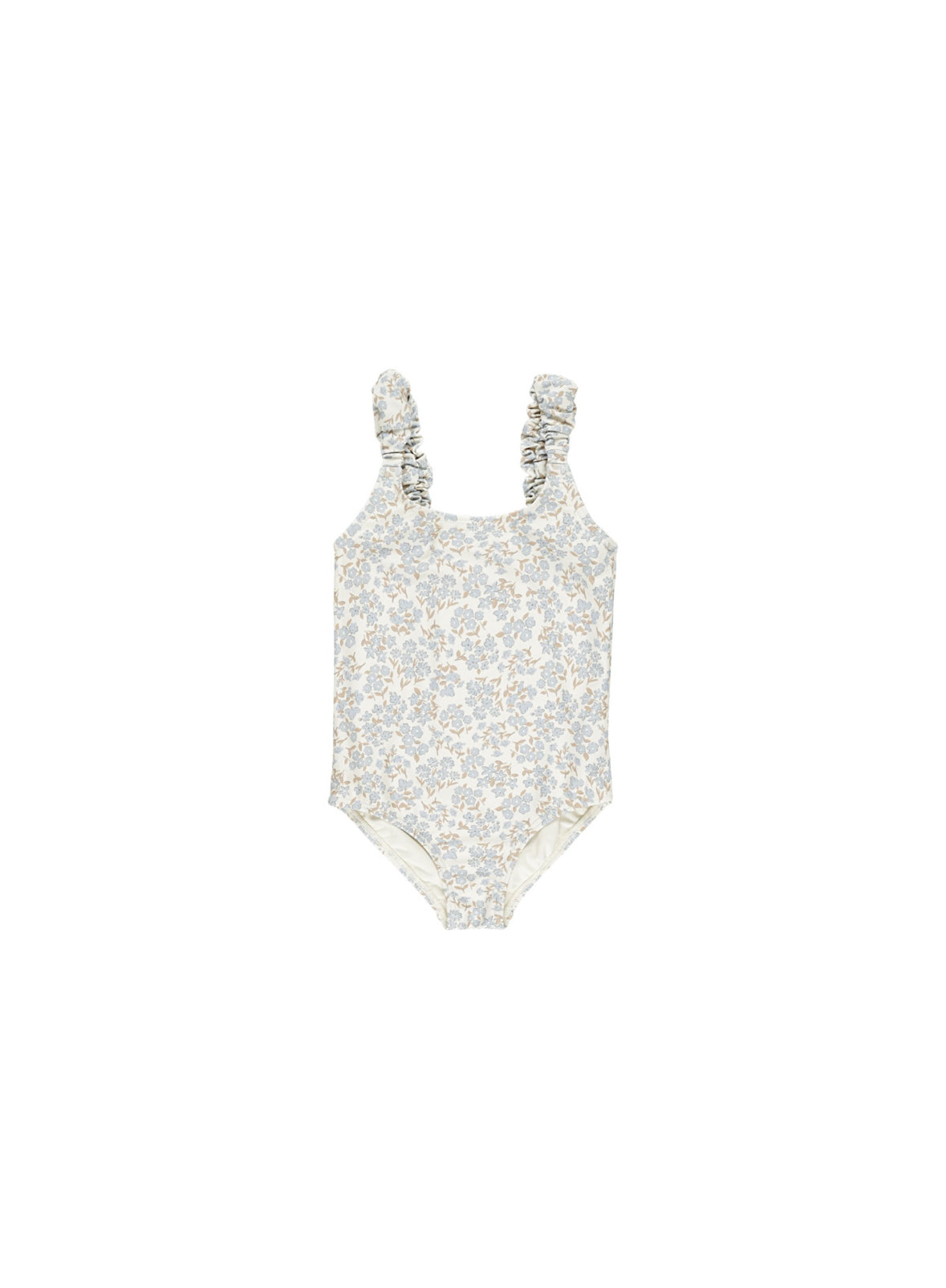Scrunch One Piece-Blue Ditsy