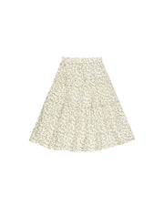 Tiered Midi Skirt Lemons