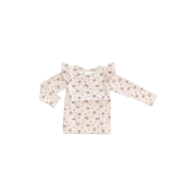 L/S Flutter Shoulder T-Shirt Fall Print