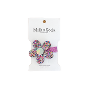 Sparkle Glitter Flower Clip