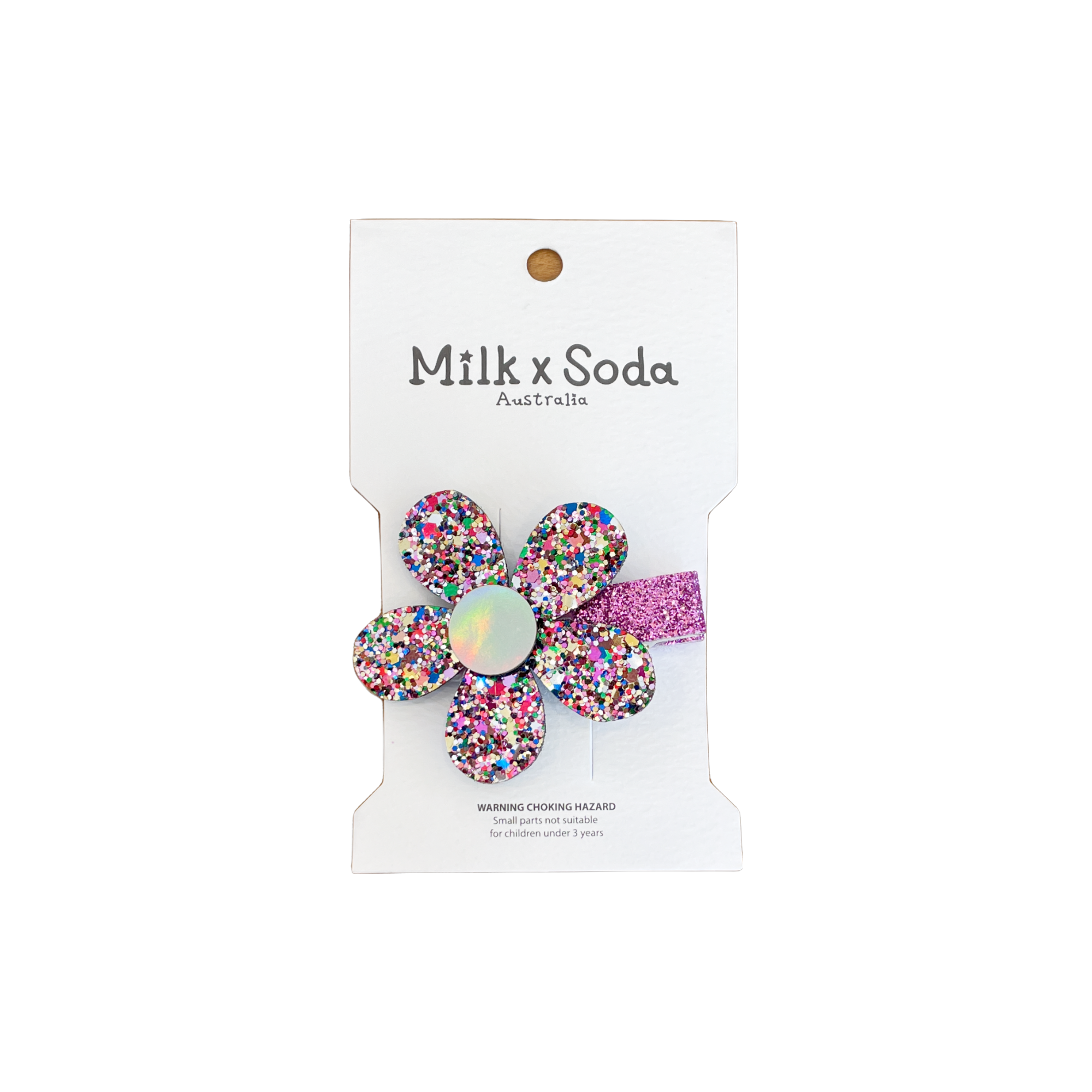 Sparkle Glitter Flower Clip