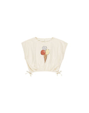 Cropped cinched Tee-Gelato