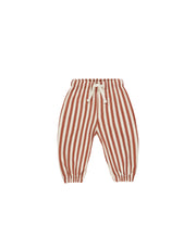 Relaxed Jogger-Poppy Stripe