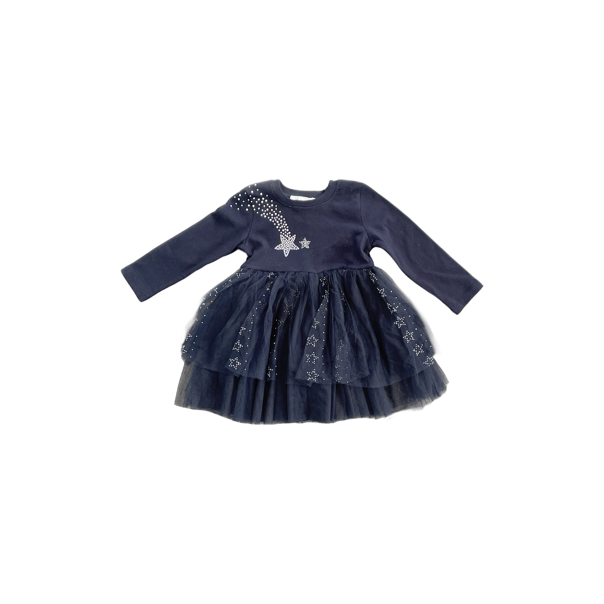 L/S Star Rhinestone Dress