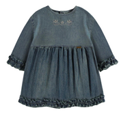Floral Denim Tunic Dress