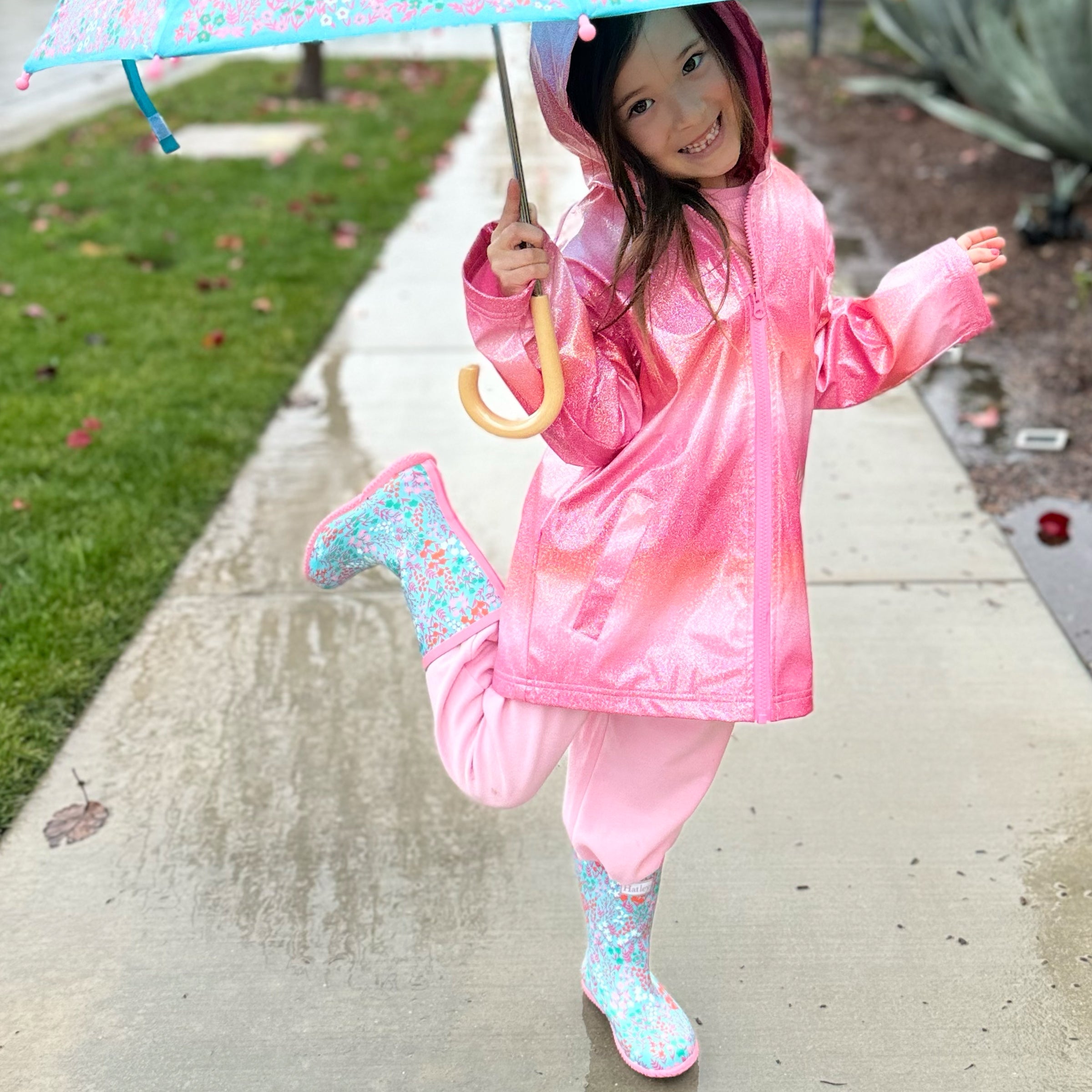 Ditsy Floral Packable Rain Boots