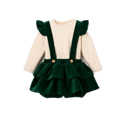Velvet Ruffle Bloomer & Bodysuit