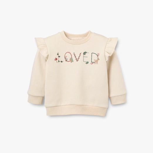 Loved Flutter Sleeve Pullover