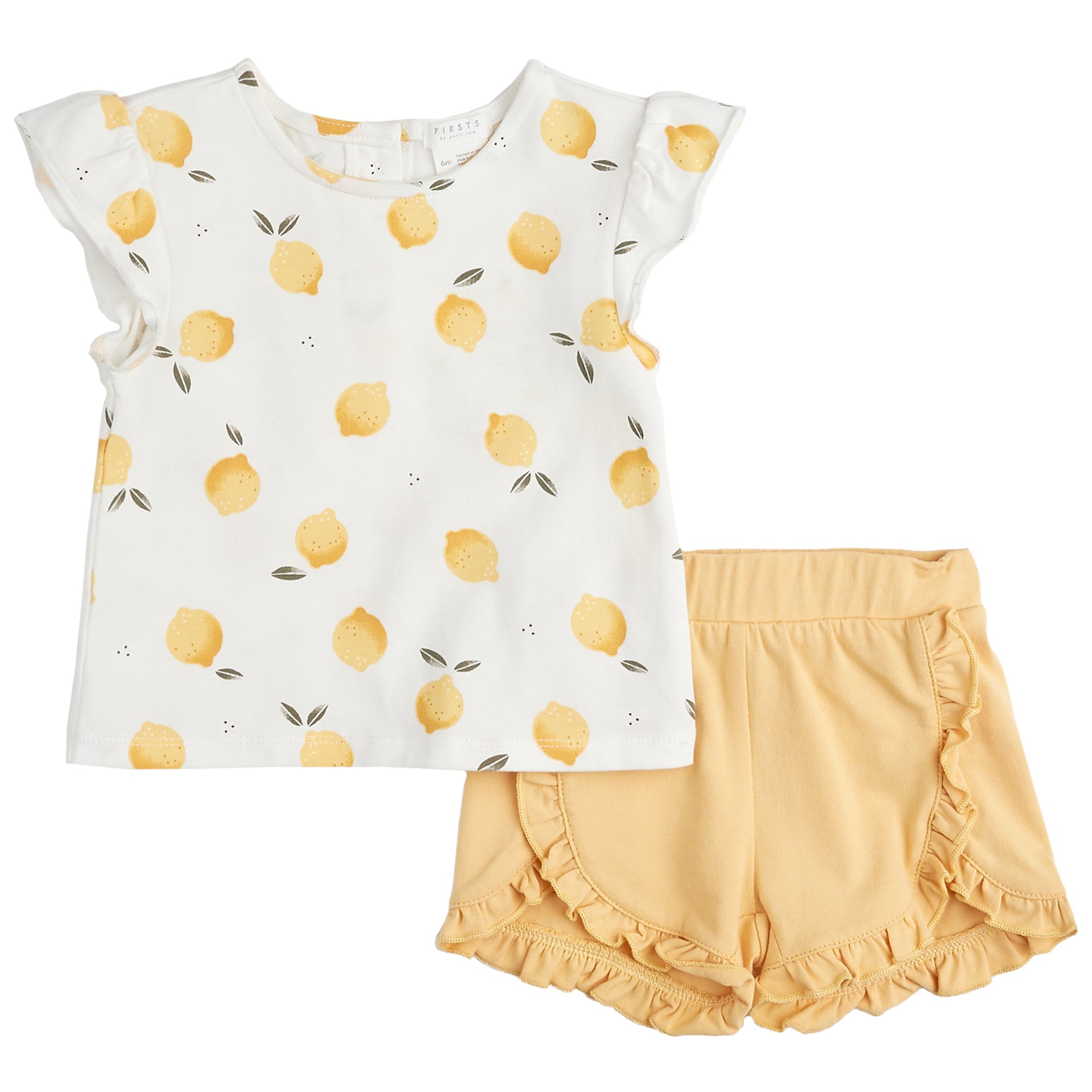 Lemon Print Shorts Set