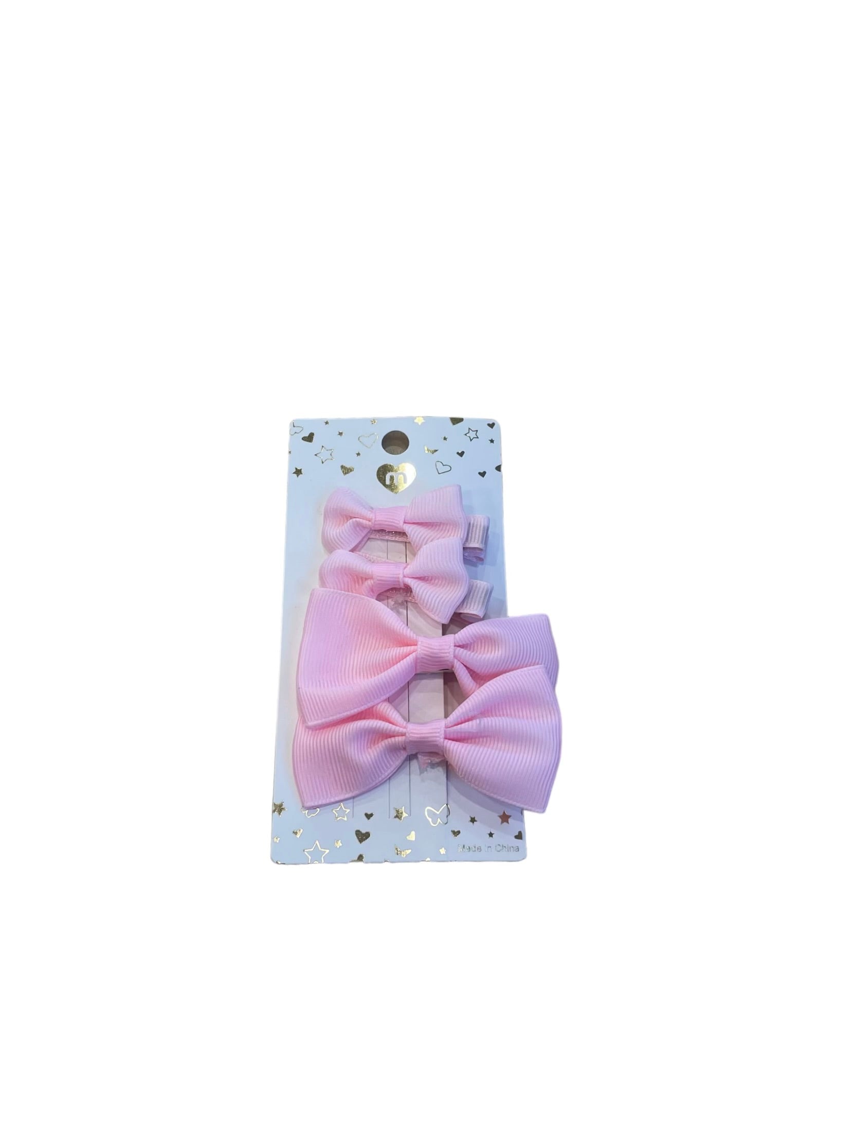 Bow Hair Clips 4 PK