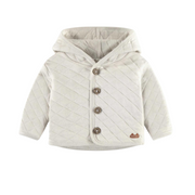 Quilted Hooded Jersey Sweater