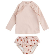 Rose Rashguard & Swim Diaper