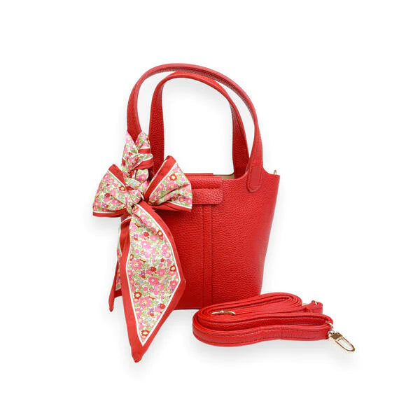 3pcs/set Fashion Flower Pressed Scarf Print Large Capacity Bag Set  Including Tote, Handbag, Crossbody Bag, Coin Purse For Daily Wear | SHEIN