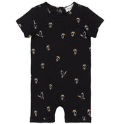 Toucan Black Romper