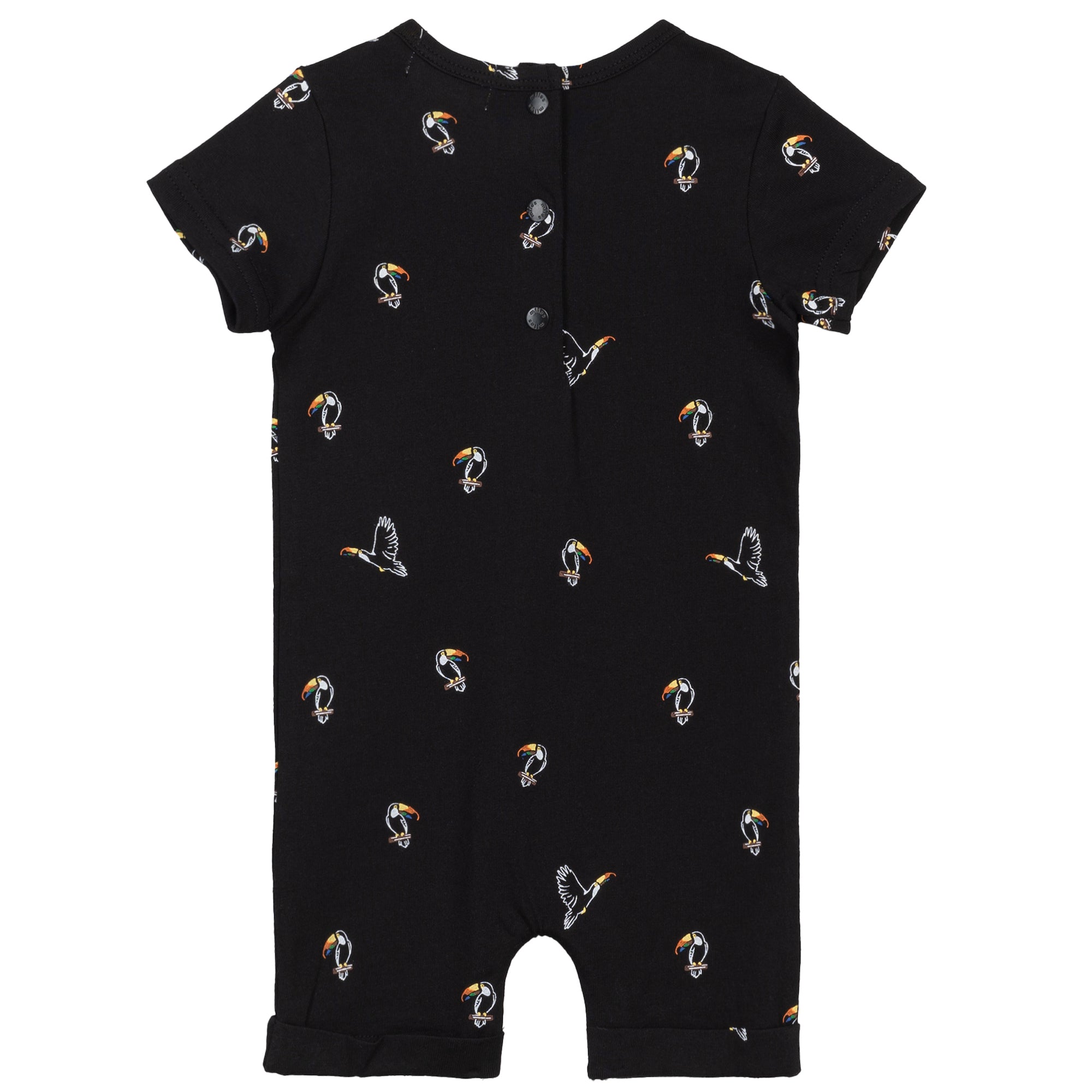 Toucan Black Romper