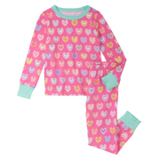 Shibori Hearts Cotton PJ Set