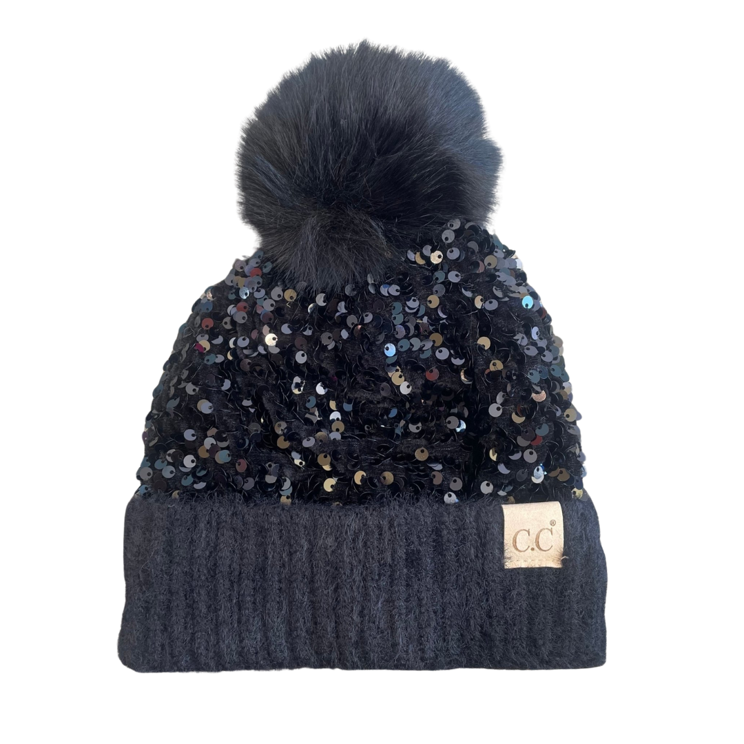 Sequined Beanie