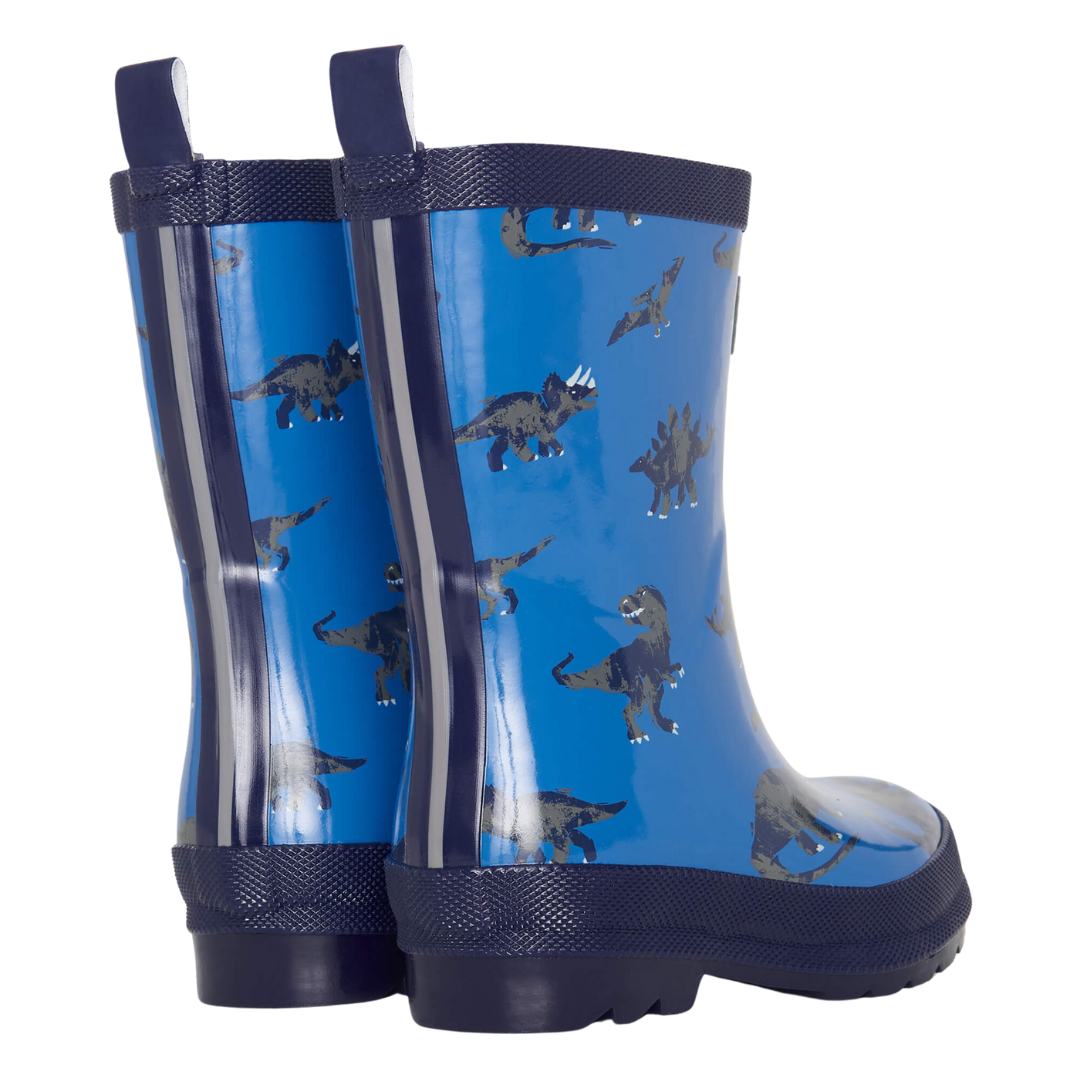 Dino Stamp Shiny Rain Boots