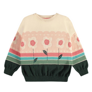 Floral Jacquard Knitted Sweater