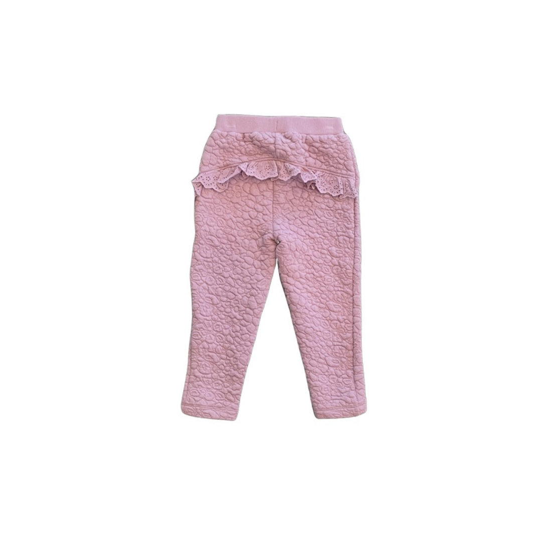 Quilted Knit Pant w/Ruffle Back