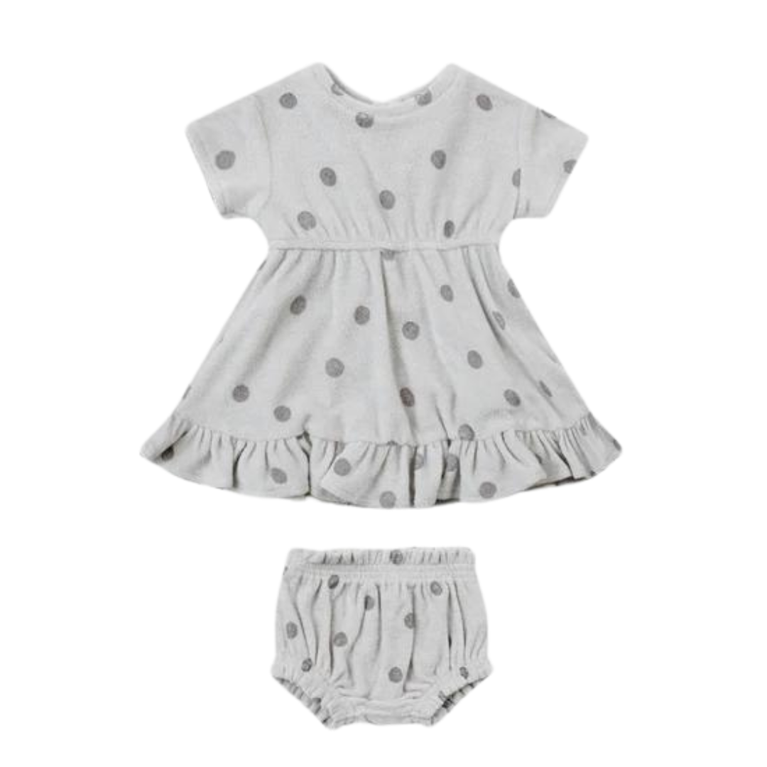 Terry Polka Dot Dress