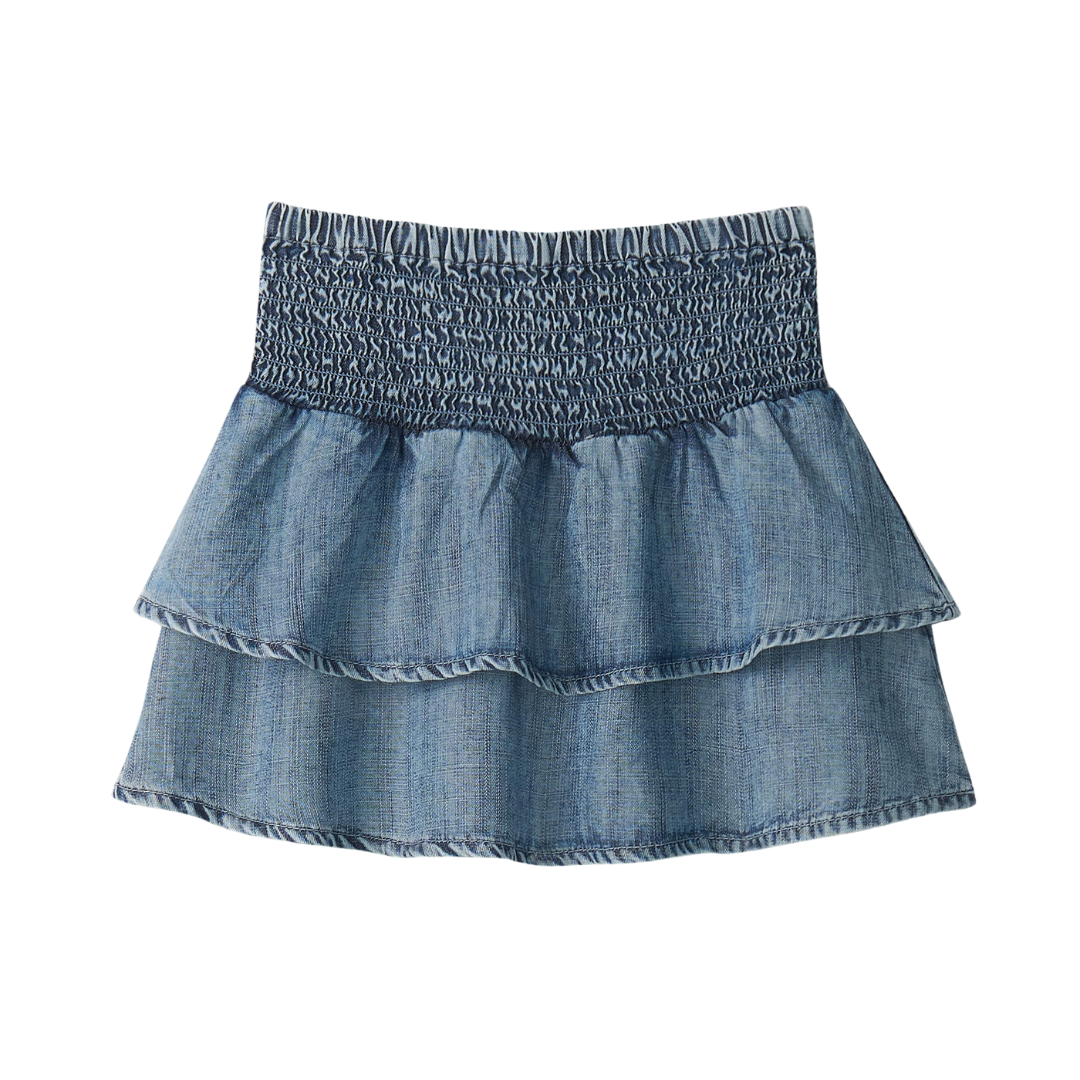 Tencel Smocked Skirt