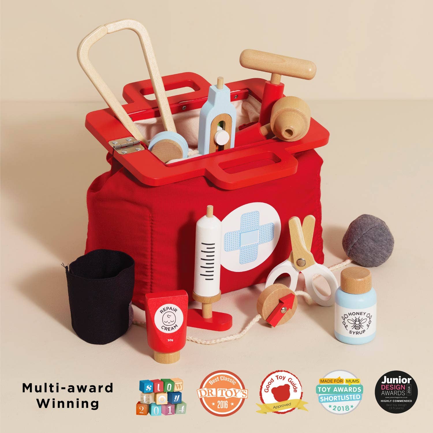 Vintage Doctor Roleplay Wooden Kit