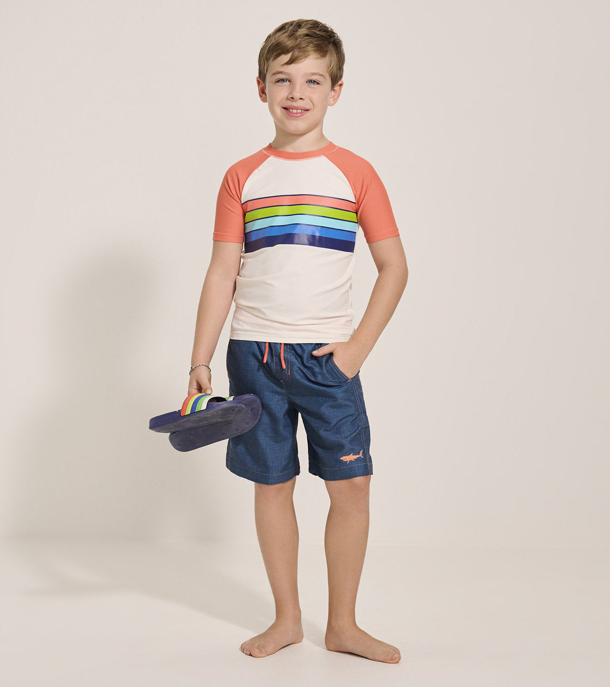 Surfer Stripe Short Sleeve Rashguard