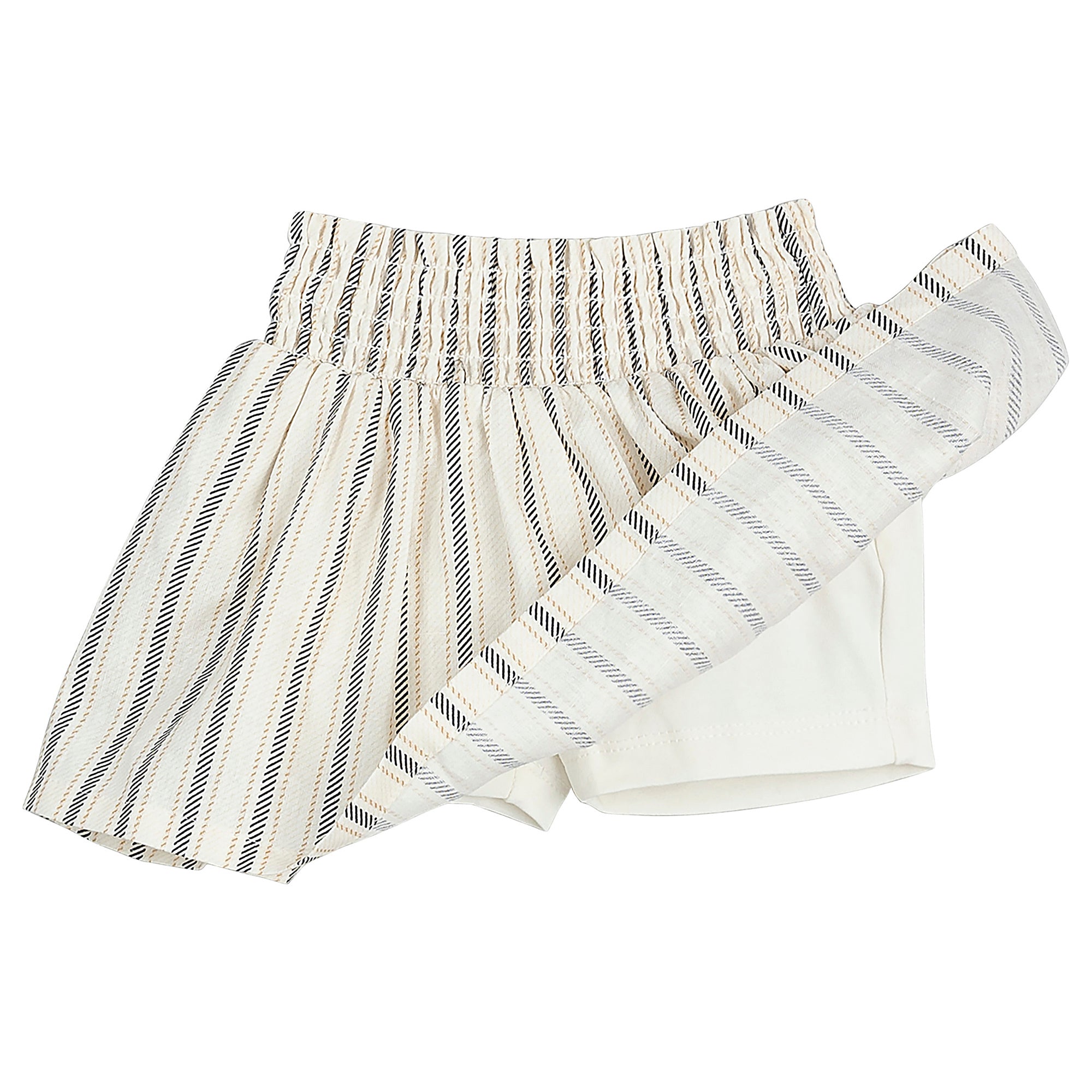 Striped Linen Skort
